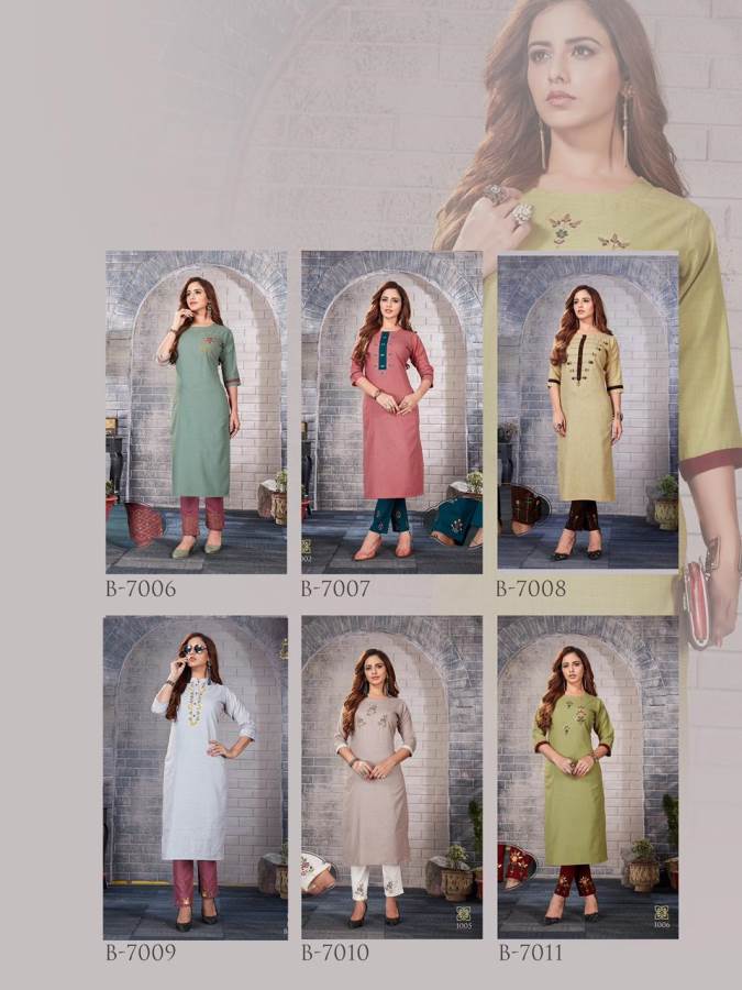 Rijiya Pent House 2 Cotton kurti with Bottom Collection